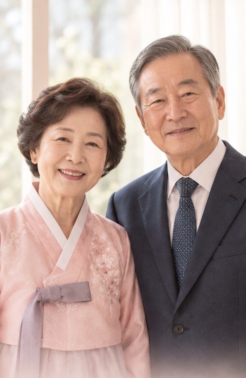 부모님 잔치 견본 초대장 사진